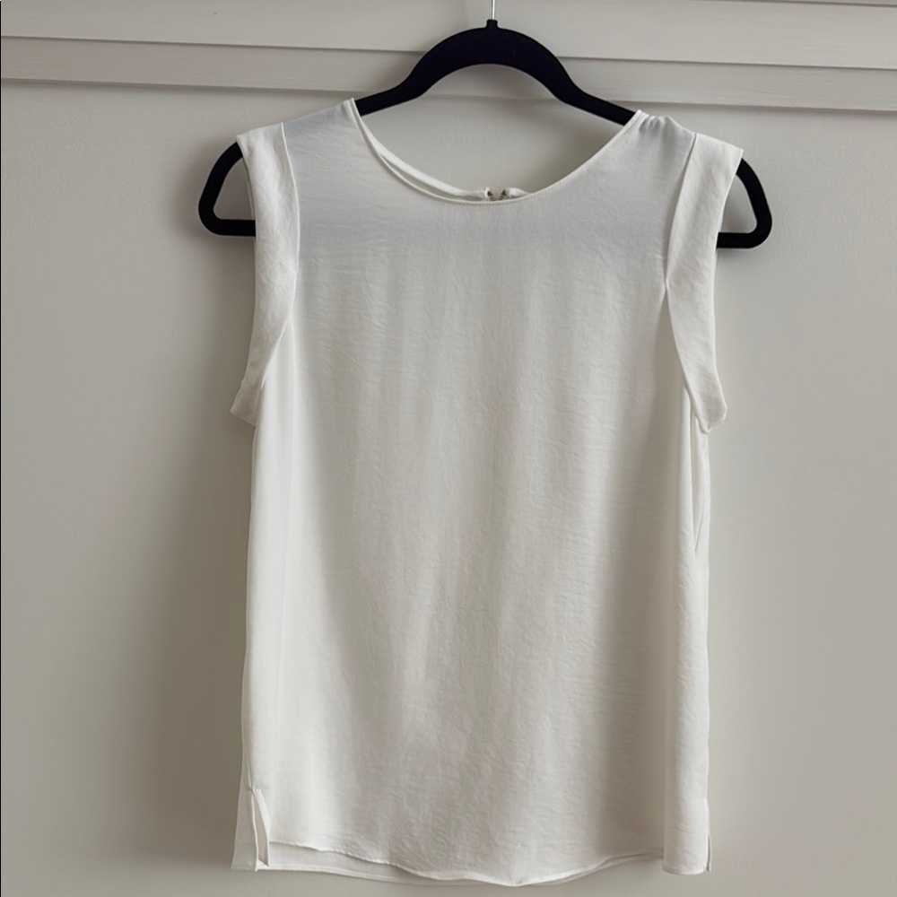 Naked Zebra Cream Sleeveless Blouse